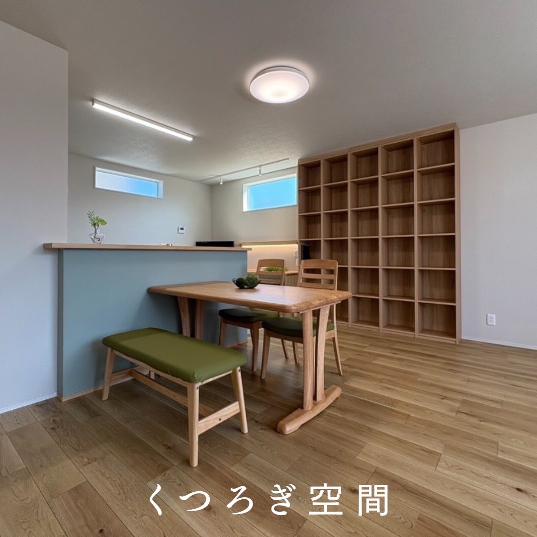 ナラ樫(オーク)のフローリング-リビングの施工事例